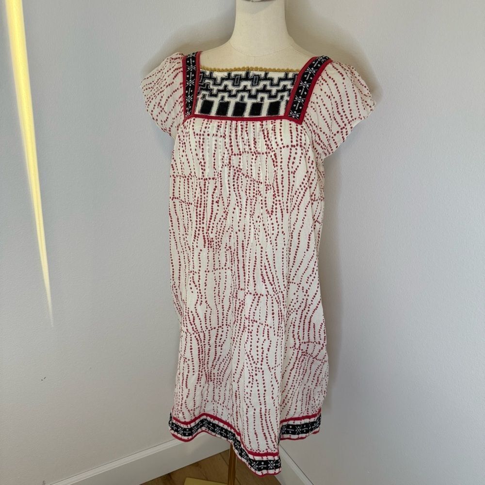 [Hoss Intropa]‎ Red and Black Patterned Mini Dress - Size Small / Medium